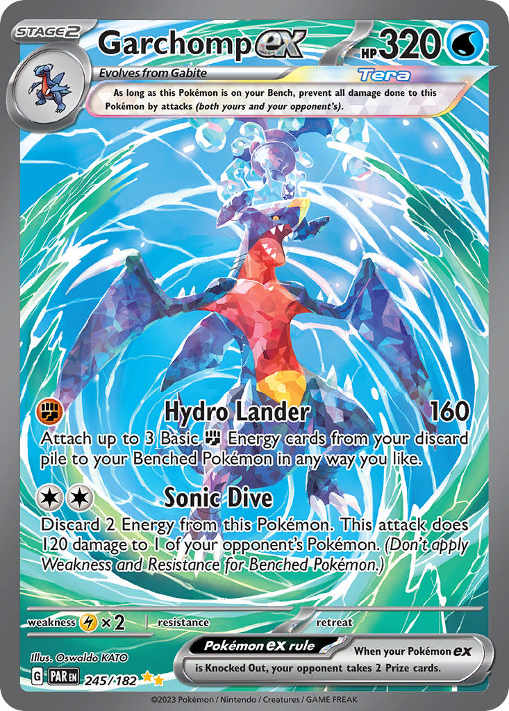Garchomp ex⁣ - Paradox Rift⁣ (Special Illustration Rare)⁣ [245] English / Near Mint / Normal