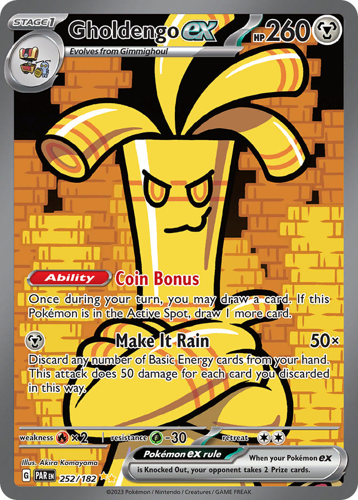 Gholdengo ex⁣ - Paradox Rift⁣ (Special Illustration Rare)⁣ [252] English / Near Mint / Normal