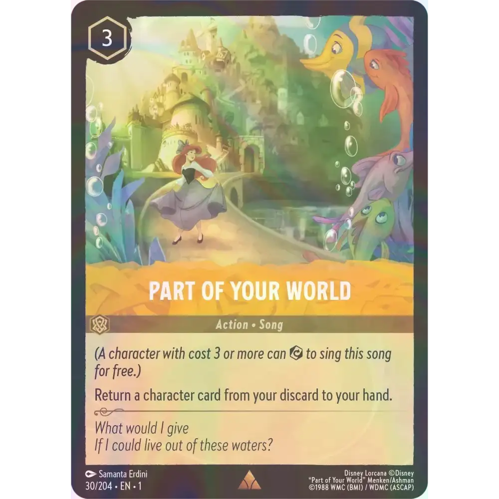 Part of Your World - Foil (Rare) - 30/204 - Disney Lorcana