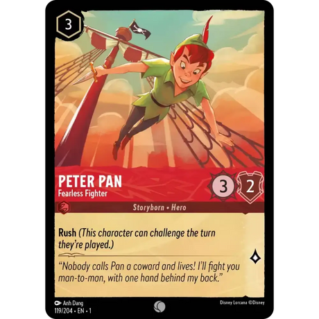 Peter Pan - Fearless Fighter (Common) - 119/204 - Disney