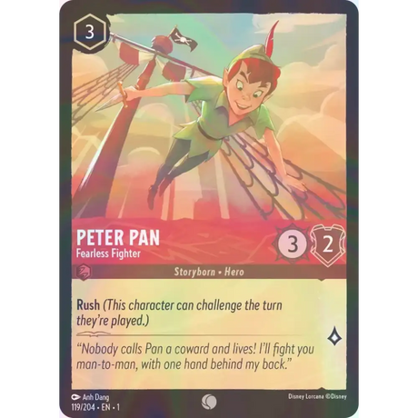 Peter Pan - Fearless Fighter - Foil (Common) - 119/204