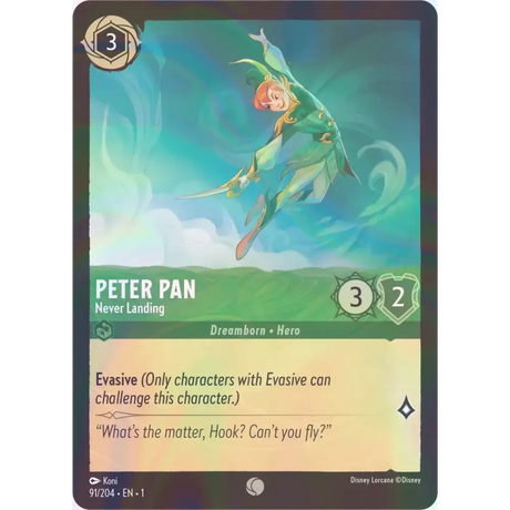 Peter Pan - Never Landing - Foil (Common) - 91/204 - Disney