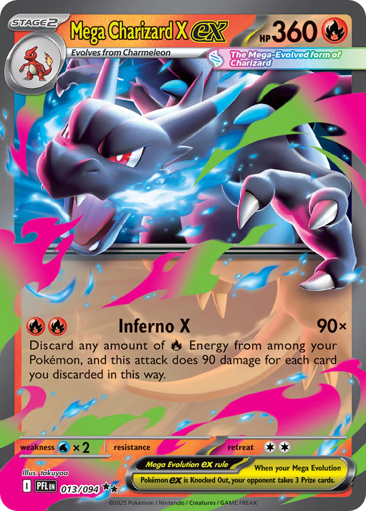 Mega Charizard X ex - Phantasmal Flames (Double Rare) [PFL-013] English / Near Mint / Normal