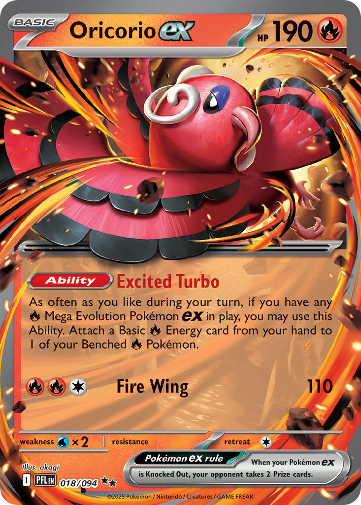 Oricorio ex - Phantasmal Flames (Double Rare) [PFL-018] English / Near Mint / Normal