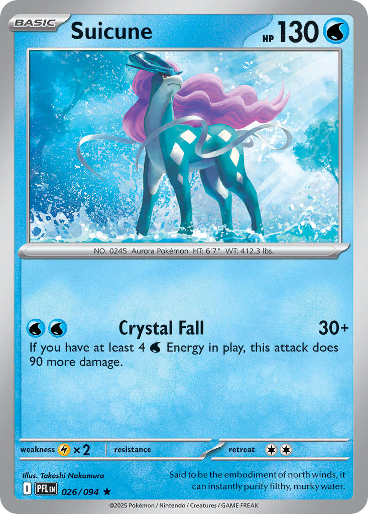 Suicune - Phantasmal Flames (Rare) [PFL-026] English / Near Mint / Normal