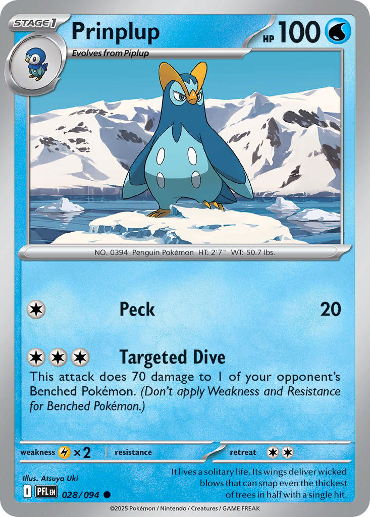 Prinplup - Phantasmal Flames (Common) [PFL-028] English / Near Mint / Normal