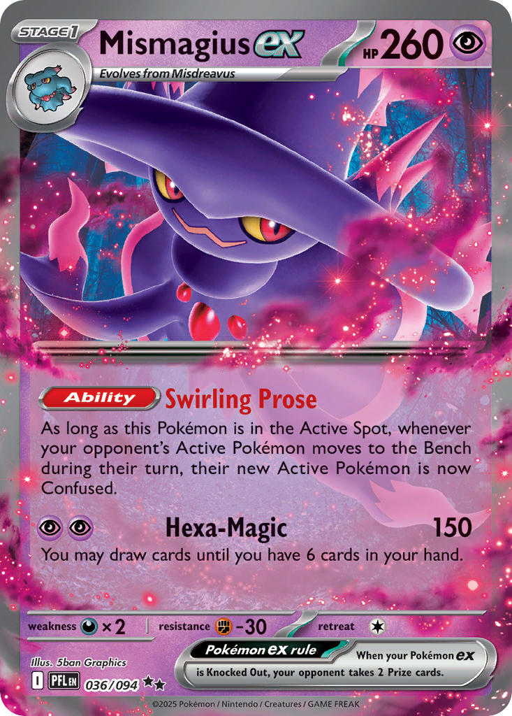 Mismagius ex - Phantasmal Flames (Double Rare) [PFL-036] English / Near Mint / Normal
