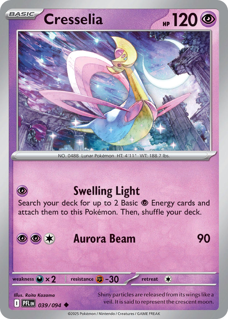 Cresselia - Phantasmal Flames (Uncommon) [PFL-039] English / Near Mint / Normal