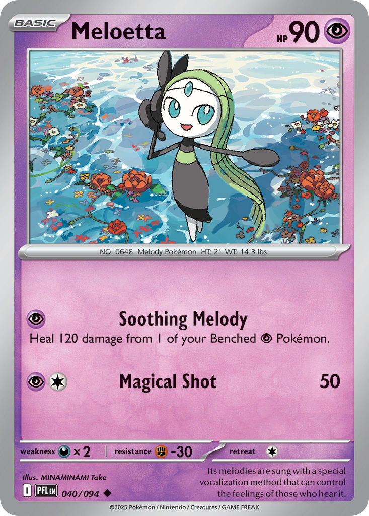 Meloetta - Phantasmal Flames (Uncommon) [PFL-040] English / Near Mint / Normal
