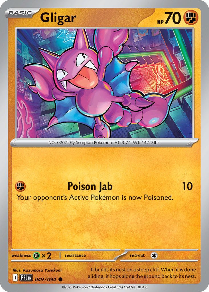 Gligar - Phantasmal Flames (Common) [PFL-049] English / Near Mint / Normal
