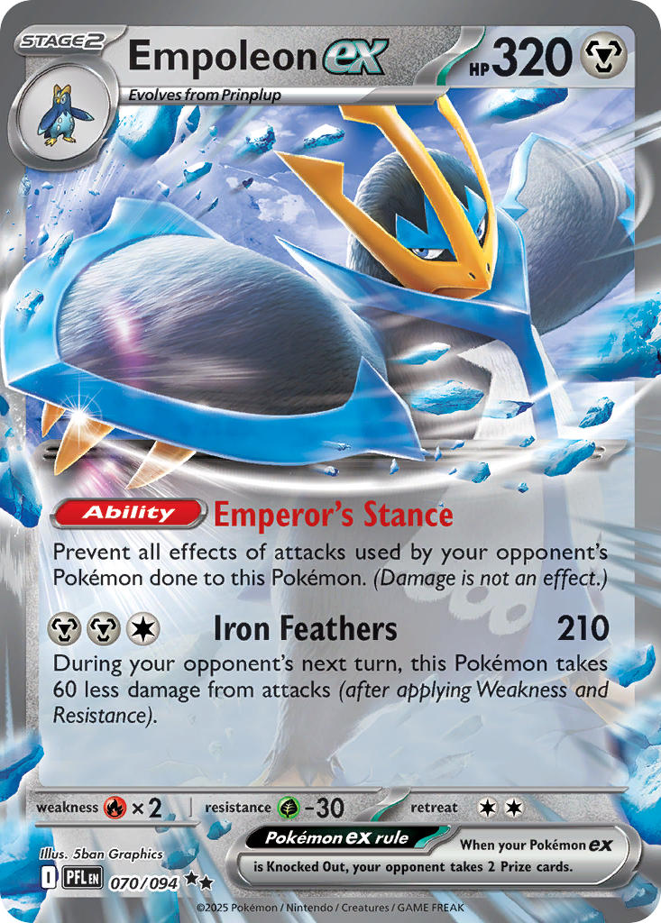 Empoleon ex - Phantasmal Flames (Double Rare) [PFL-070] English / Near Mint / Normal