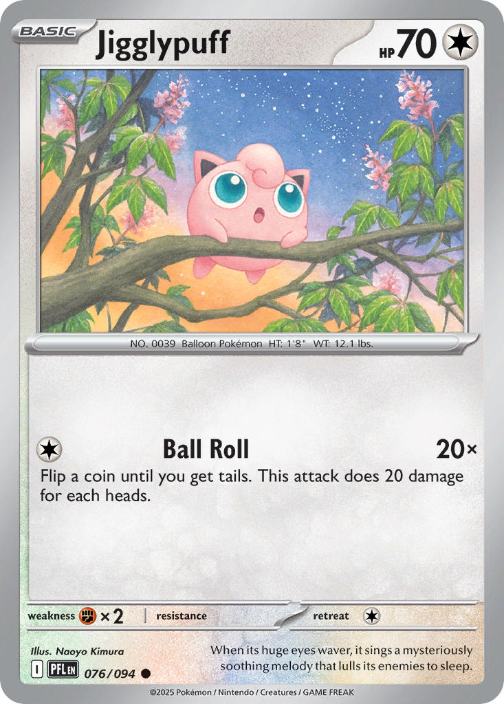 Jigglypuff - Phantasmal Flames (Common) [PFL-076] English / Near Mint / Normal