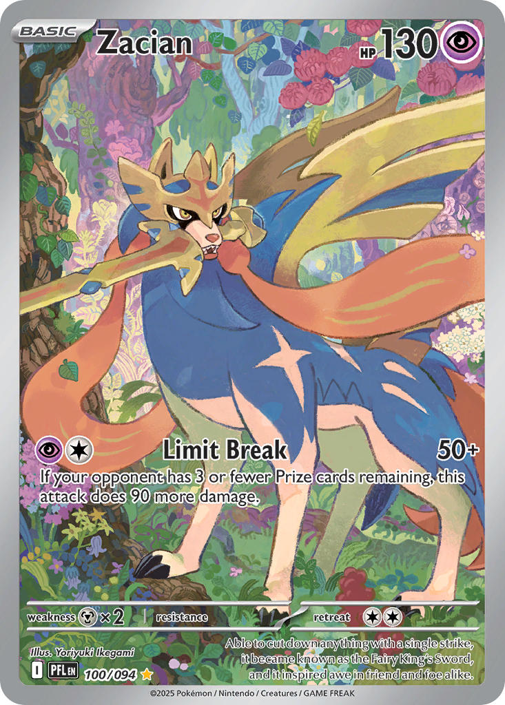 Zacian - Phantasmal Flames (Illustration Rare) [PFL-100] English / Near Mint / Normal