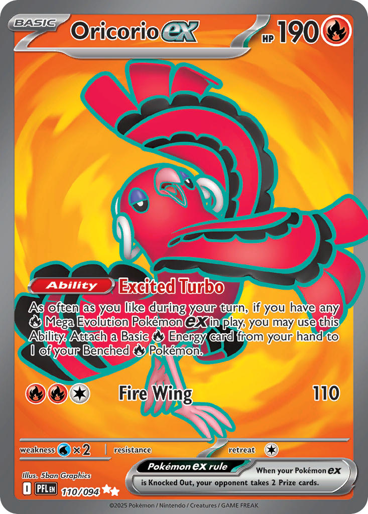 Oricorio ex - Phantasmal Flames (Ultra Rare) [PFL-110] English / Near Mint / Normal