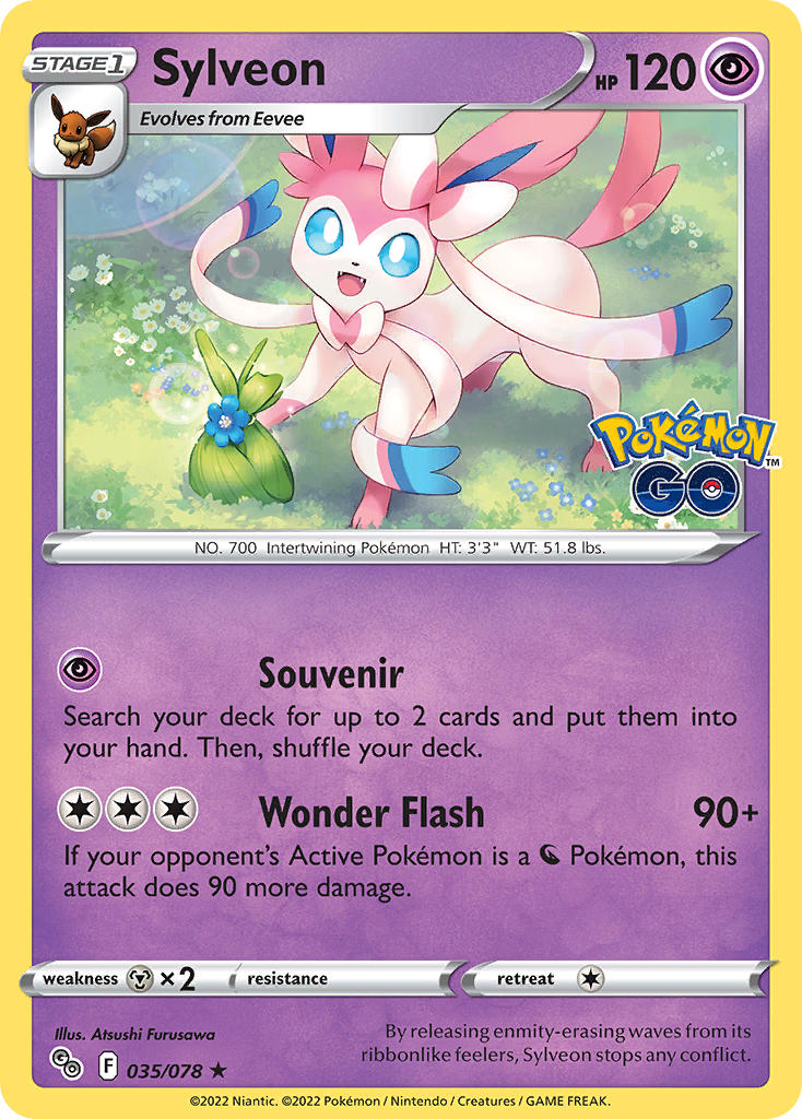 Sylveon - Pokémon GO (Holo Rare) [PGO-035] English / Near Mint / Normal