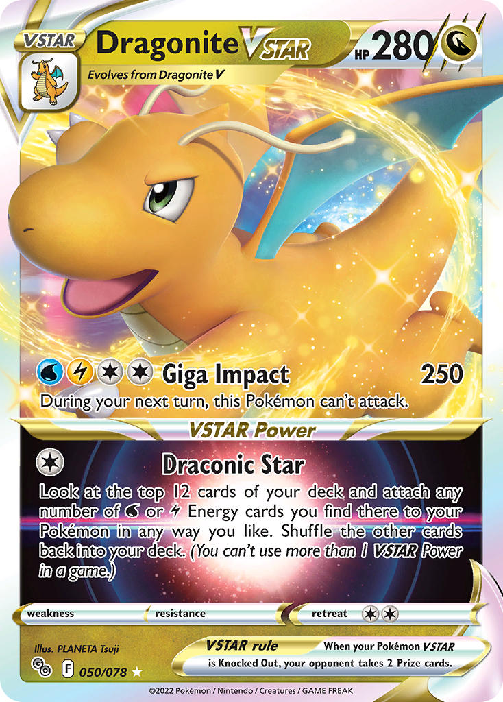 Dragonite VSTAR - Pokémon GO (Ultra Rare) [PGO-050] English / Near Mint / Normal