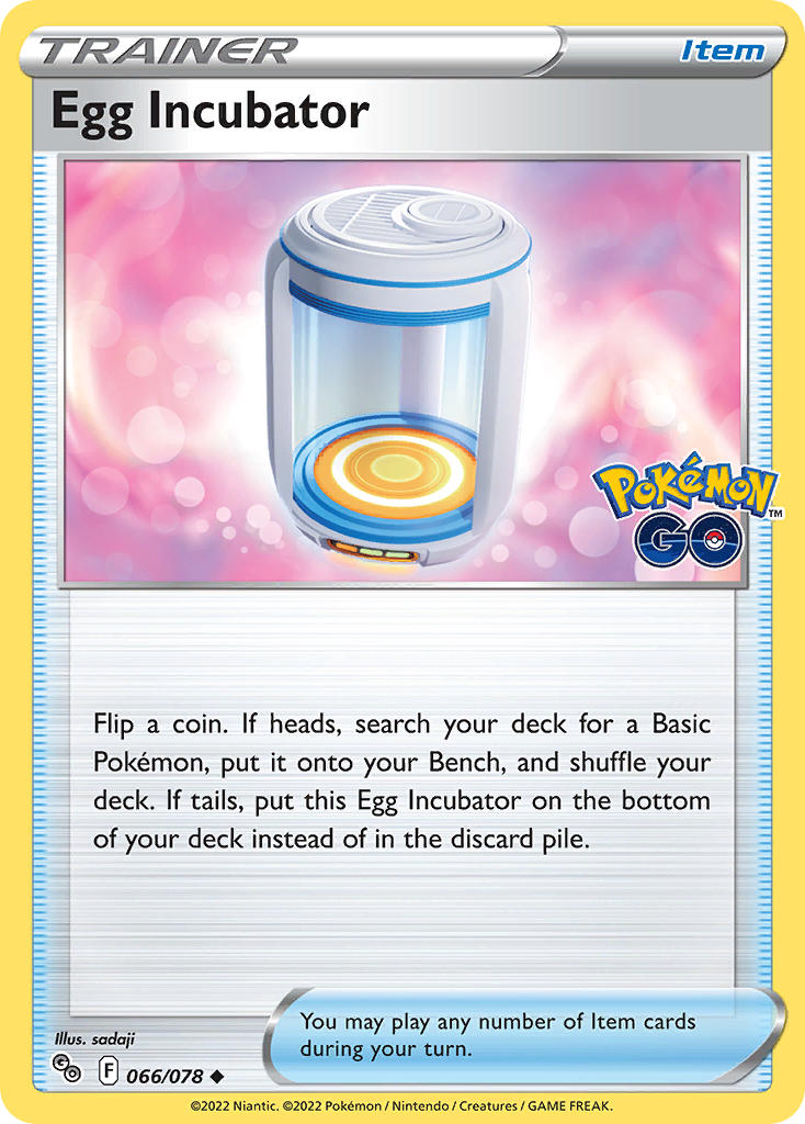 Egg Incubator - Pokémon GO (Uncommon) [PGO-066] English / Near Mint / Normal