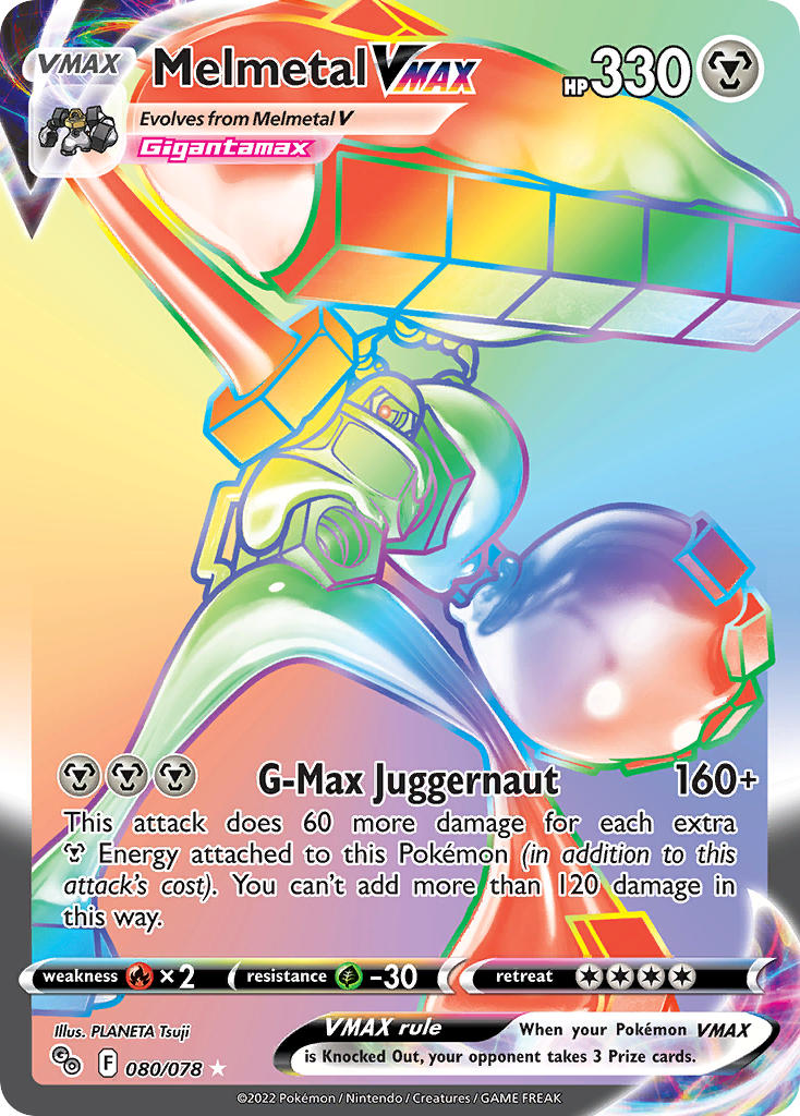 Melmetal VMAX - Pokémon GO (Secret Rare) [PGO-080] English / Near Mint / Normal