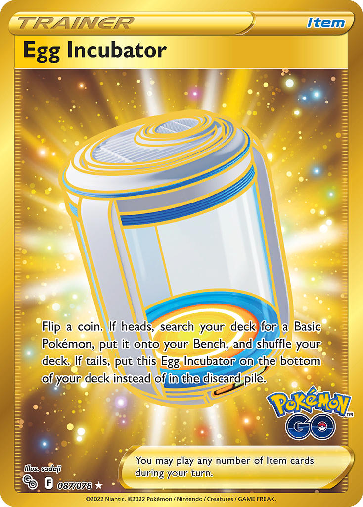 Egg Incubator - Pokémon GO (Secret Rare) [PGO-087] English / Near Mint / Normal