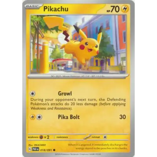 Pikachu - 018/091 - Enkeltkort