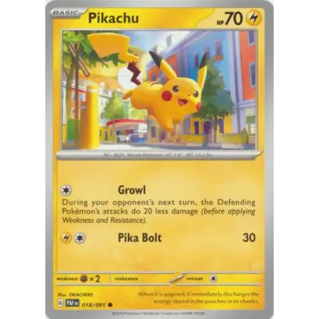 Pikachu - 018/091 - Enkeltkort