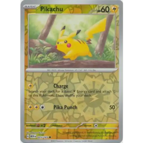 Pikachu - Reverse - 025/165 - Enkeltkort