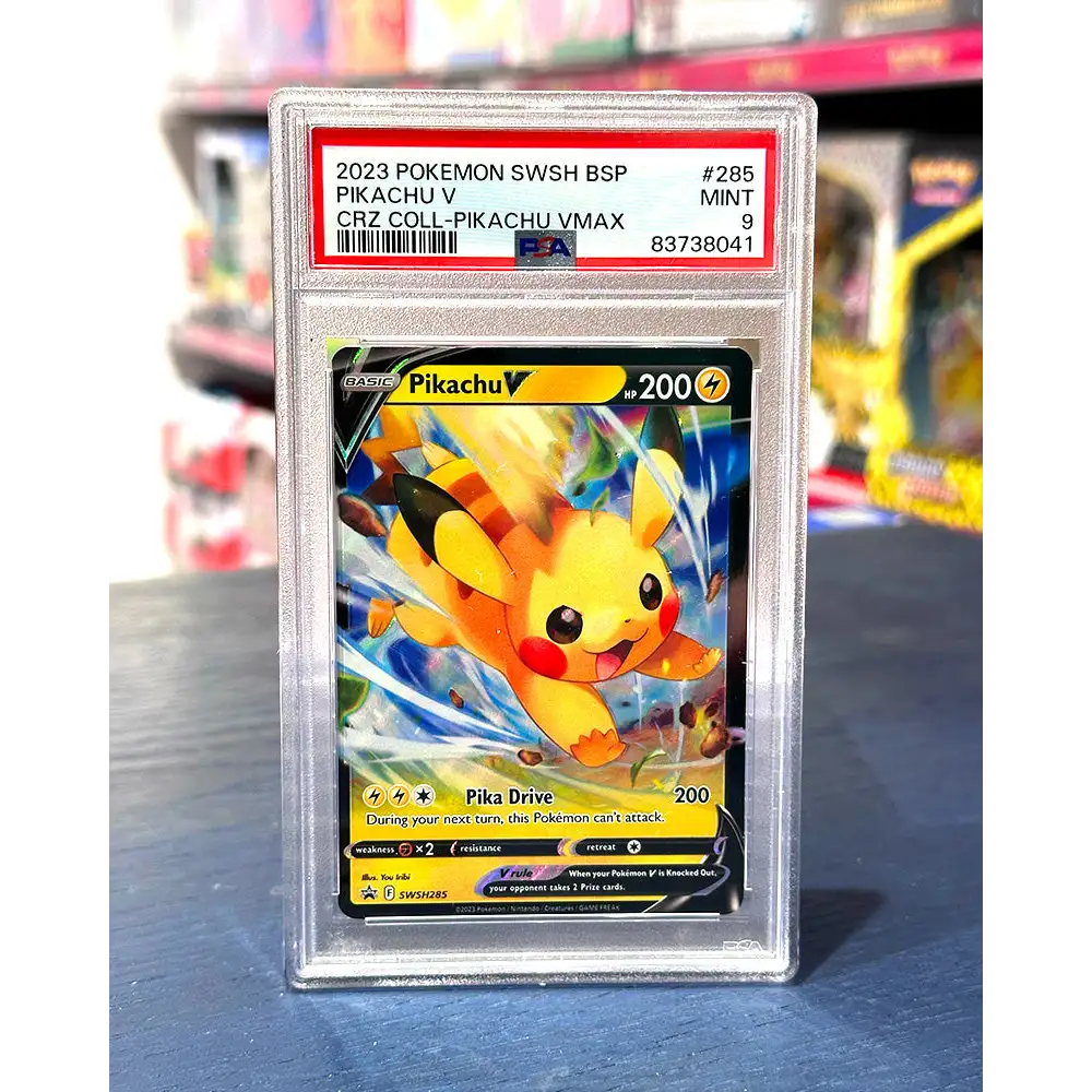 Pikachu V - Crown Zenith Box - 285 - PSA 9 - Graded Card