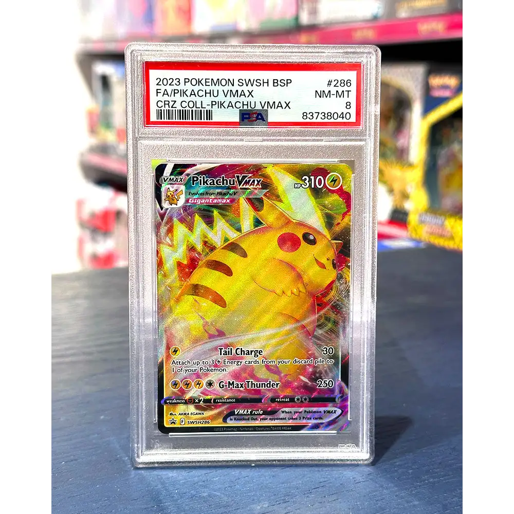 Pikachu VMAX - Crown Zenith Box - 286 - PSA 8 - Graded Card