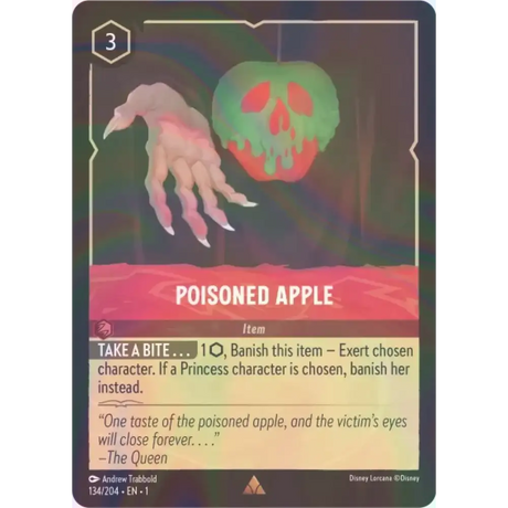 Poisoned Apple - Foil (Rare) - 134/204 - Disney Lorcana