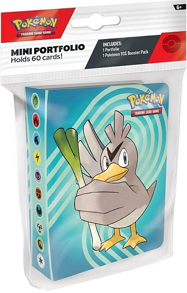 Pokémon TCG: Scarlet & Violet: Farfetch'd (2025 Spring) - Mini-Album (Mappe) & Booster Pack Tilbehør