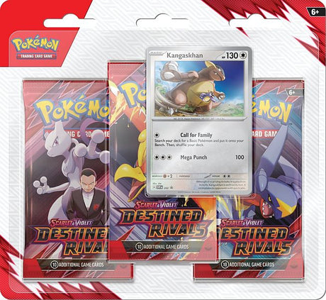 Pokémon TCG: Scarlet & Violet: Destined Rivals - 3-pack blister pack