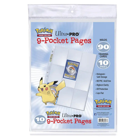 Pokémon: 9-Pocket Mappelommer (10 stk.) Card Game Accessories Ultra Pro 