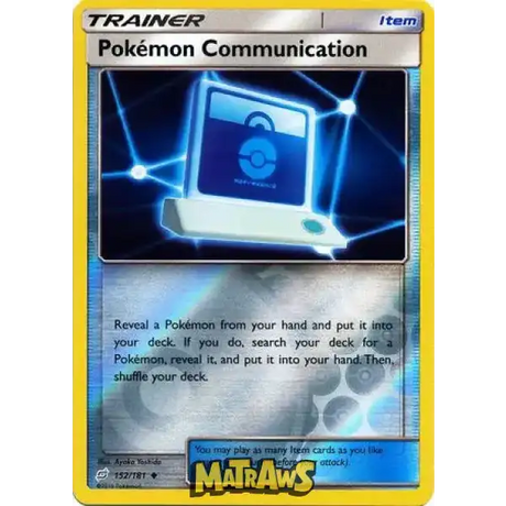 Pokémon Communication - Reverse - 152/181 Enkeltkort Team Up 