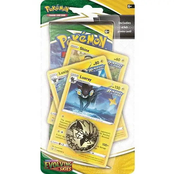 Pokémon: Evolving Skies Premium Checklane Blister Pack - Luxray Evolution Line Samlekort Pokémon 