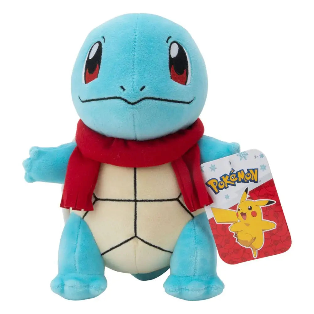 Pokémon Plush: Squirtle Bamse med Halstørklæde - 20 cm