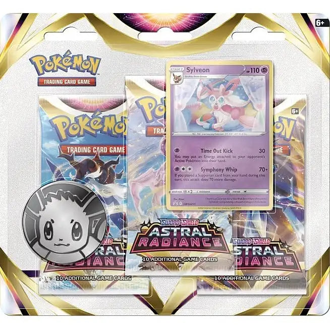 Pokémon: Sword & Shield Astral Radiance Checklane Blister 3-Pack Samlekort Pokémon Sylveon Promo 