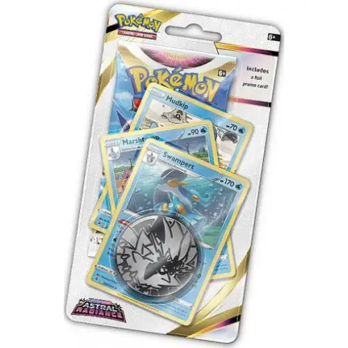 Pokémon: Sword & Shield Astral Radiance Premium Checklane Blister Samlekort Pokémon Swampert Evolutions 