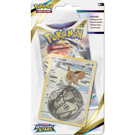 Pokémon: Sword & Shield Brilliant Stars Checklane Blister - 1-Pack Collectible Trading Cards Pokémon 