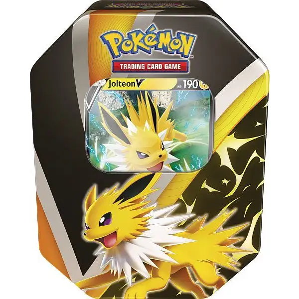 Pokémon TCG: Eevee Evolutions Tin (flere varianter) Pokémon Tin Matraws Shop Jolteon V 