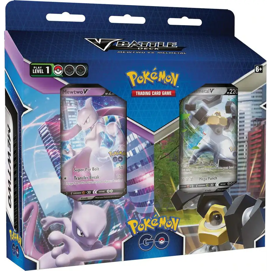 Pokémon TCG: Pokémon GO V Battle Deck Bundle - Mewtwo V vs. Melmetal V Samlekort Pokémon 