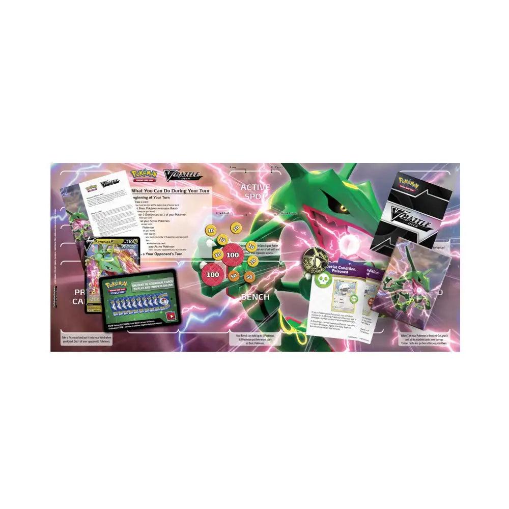 Pokémon TCG: Rayquaza V Battle Deck Collectible Trading Cards Pokémon 