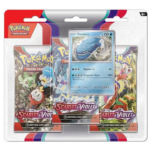 Pokémon TCG: Scarlet & Violet 3-Pack Blister - Dondozo