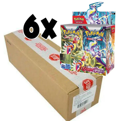 Pokémon TCG: Scarlet & Violet - Booster Box - Case med 6 stk. Samlekort Pokémon 