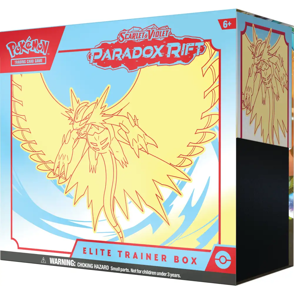 Pokémon Kort: Paradox Rift - Elite Trainer Box - Roaring Moon - Matraws.dk