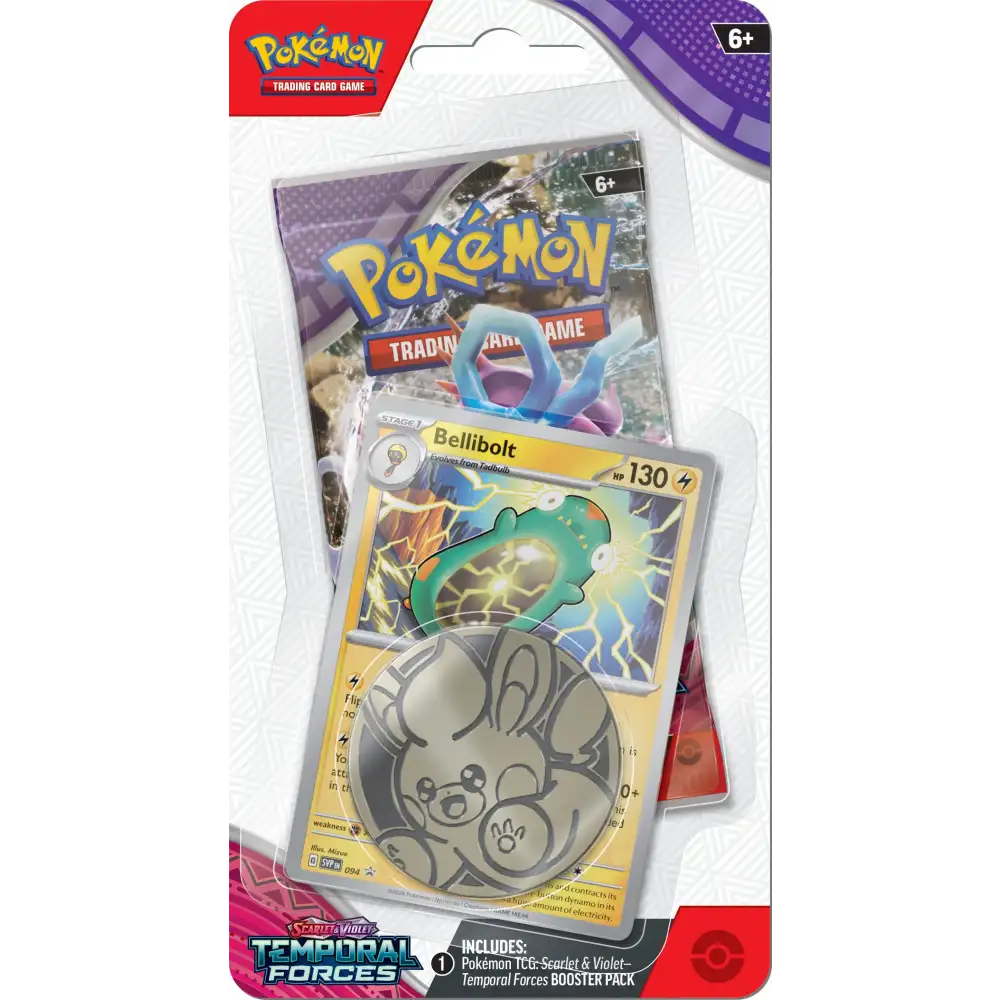Pokémon TCG: Scarlet & Violet: Temporal Forces Checklane Blister - Bellibolt