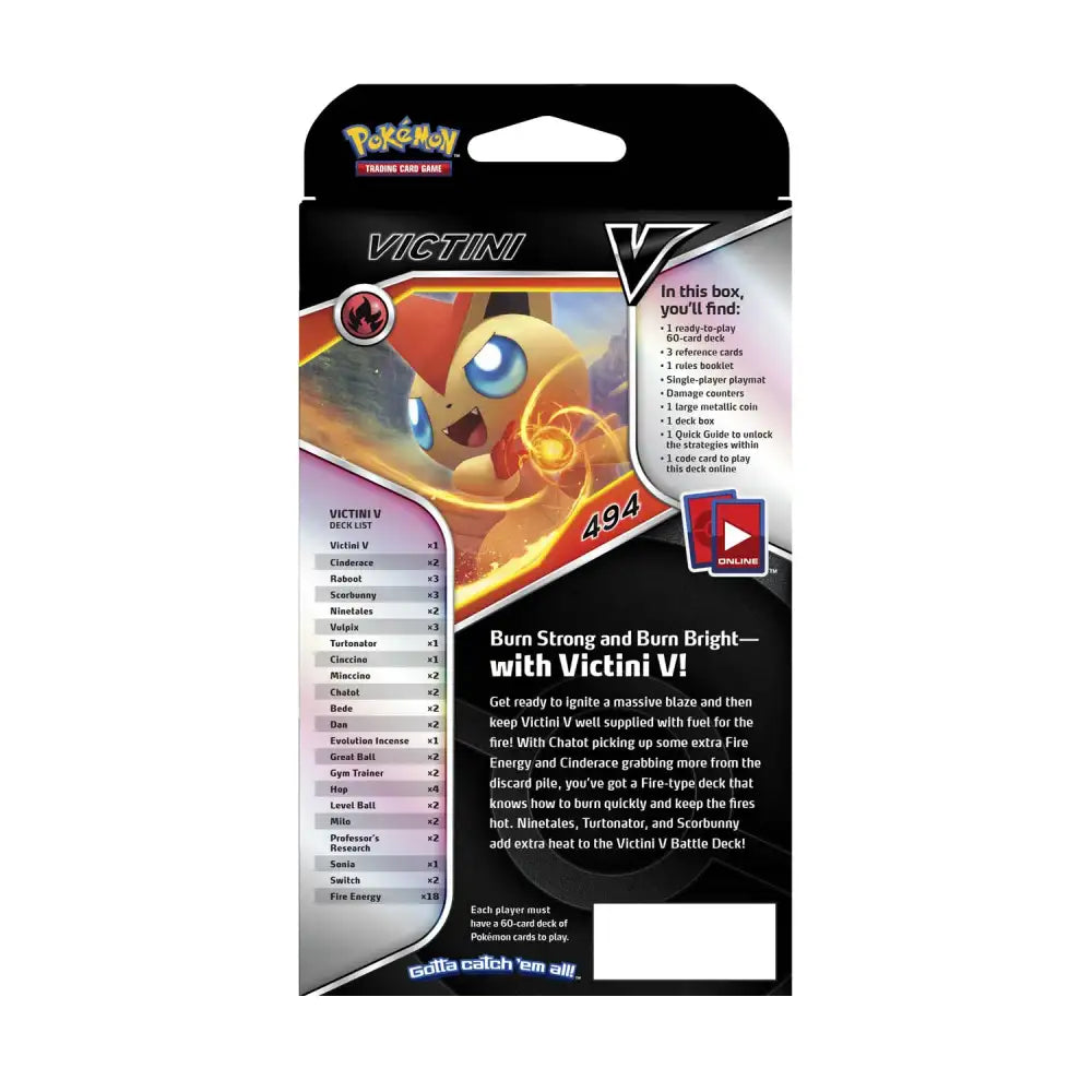 Pokémon TCG: Victini V Battle Deck Collectible Trading Cards Pokémon 