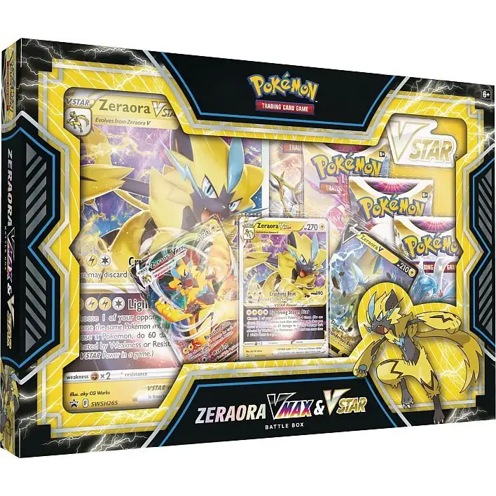 Pokémon TCG: Zeraora VMAX & VSTAR Battle Box Samlekort Pokémon 