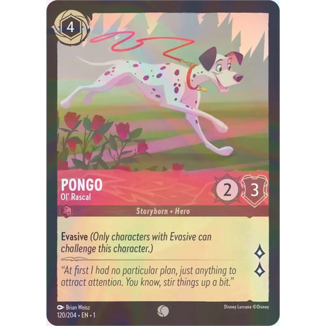 Pongo - Ol’ Rascal - Foil (Common) - 120/204 - Disney