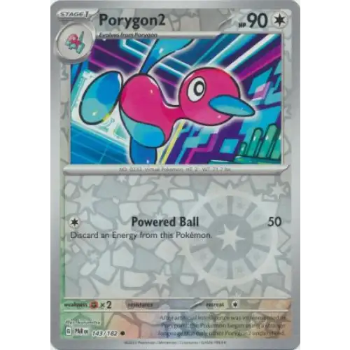 Porygon2 - Reverse - 143/182 - Enkeltkort