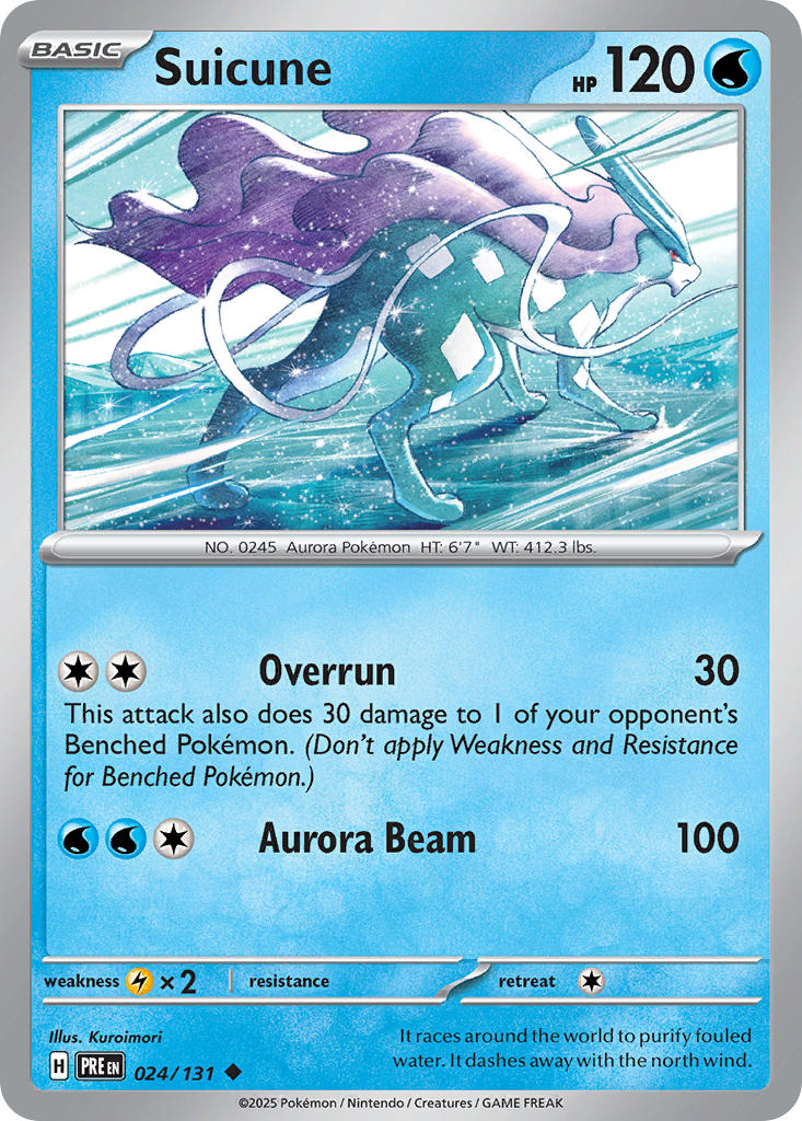 Suicune - Prismatic Evolutions (Uncommon) [024] Kortspil
